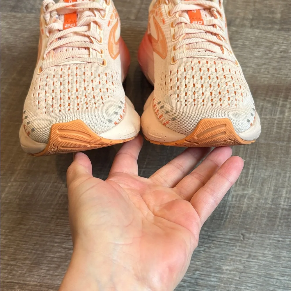 Brooks Glycerin 20 Running Shoes Women's 7 Peach/Tangerine/Orange - Picture 4 of 10